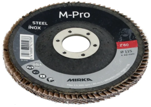 DISQUE A LAMELLES M-PRO 115 x 22mm  P40 ZIRCONIUM (boîte 10) MIRKA 8894900140